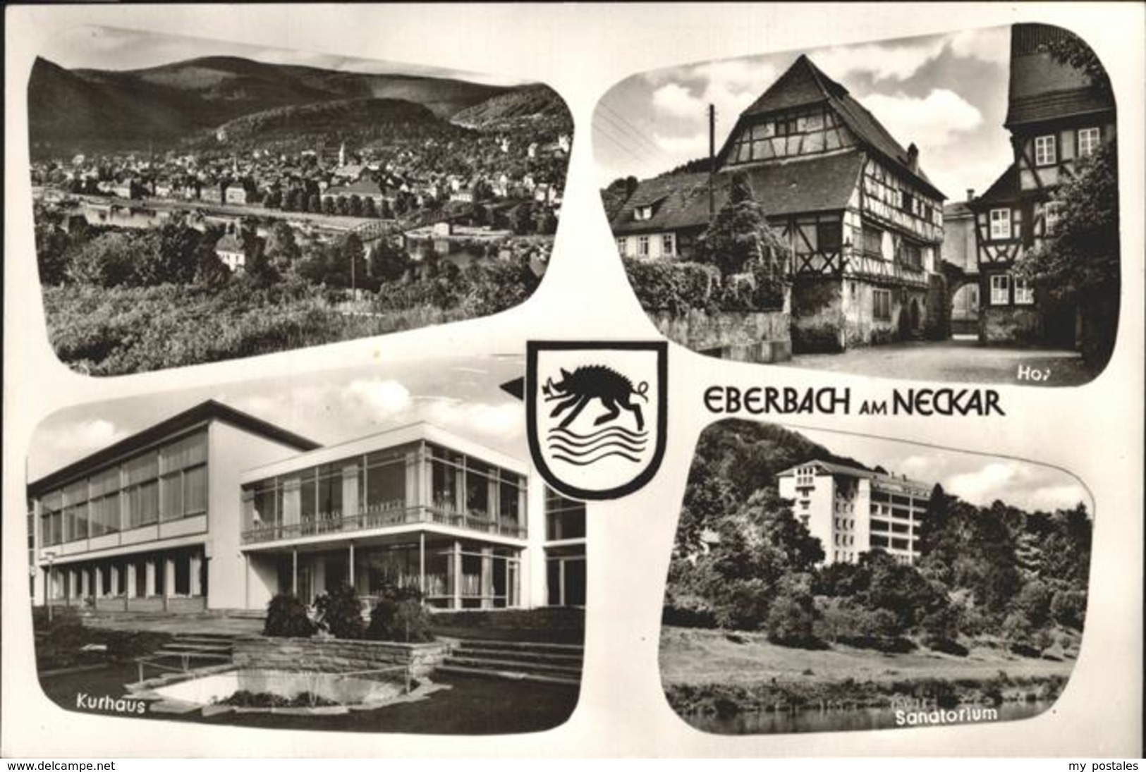 41258479 Eberbach Neckar Wappen Sanatorium Hof Kurhaus Eberbach - Eberbach