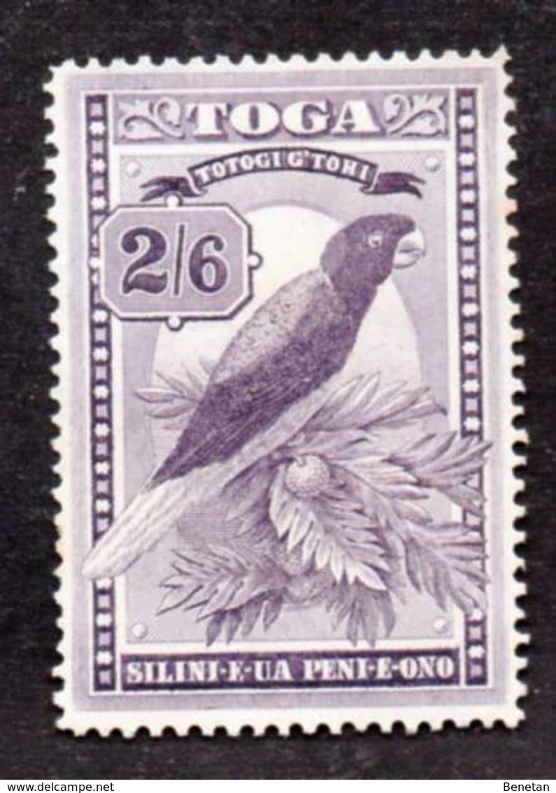 British Tonga Yv# 50 Mint No Gum "Totogi G'tohi" Birds - Tonga (...-1970)