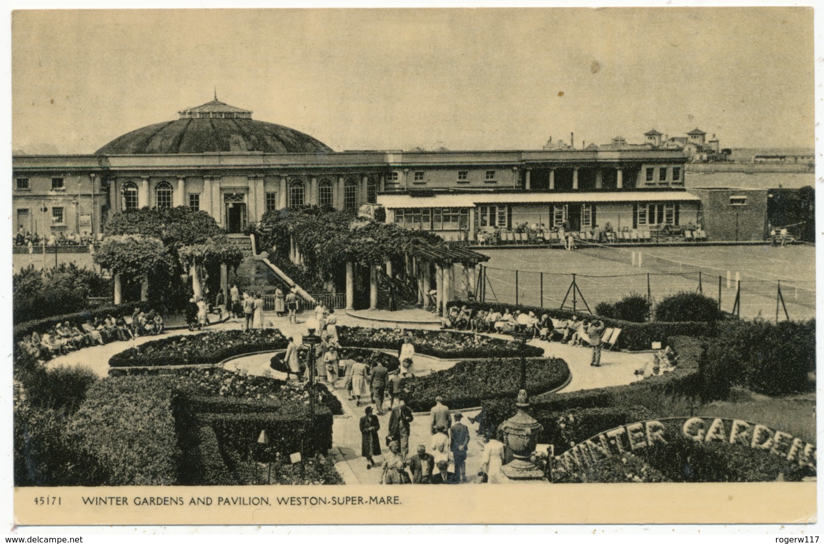 Winter Gardens And Pavilion, Weston-super-Mare, 1957 Postcard - Weston-Super-Mare