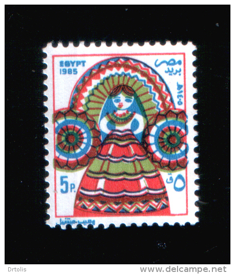 EGYPT / 1985 / FESTIVALS / EL-MOULID BRIDE ( FOLK DOLL ) / MNH / VF - Unused Stamps