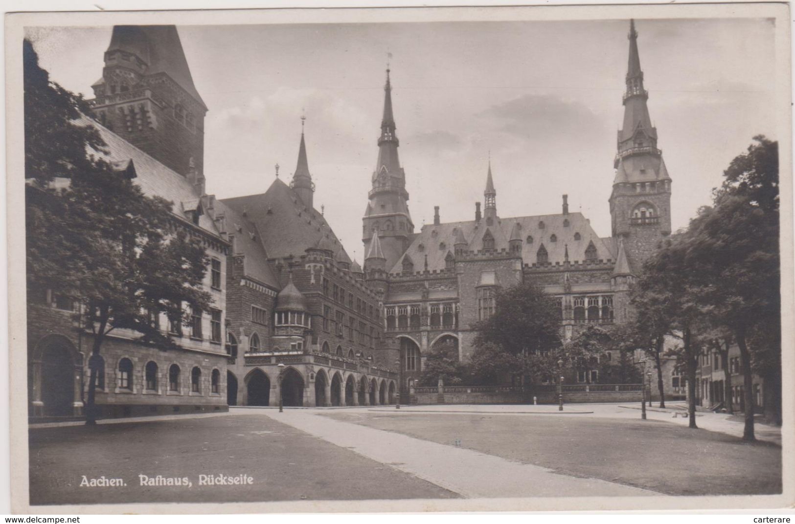 Allemagne,GERMANY,deutschland,rhénanie Du Nord,westphalie,AACHEN,aix  La Chapelle,RATHAUS,RUCKSEITE,rare - Aken