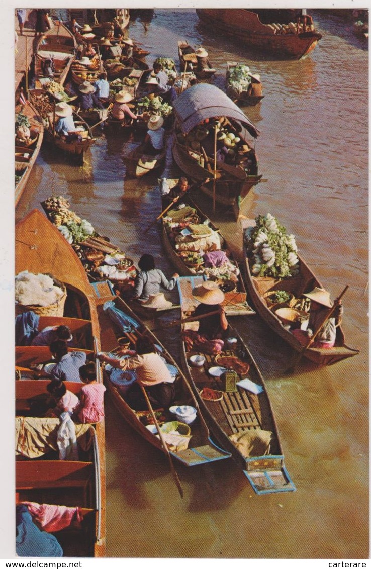 ASIE,ASIA,THAILANDE,THAILAND,floating Market,WAT SAI,prés BANGKOK,magasin Sur L'eau,rare,métier - Thailand