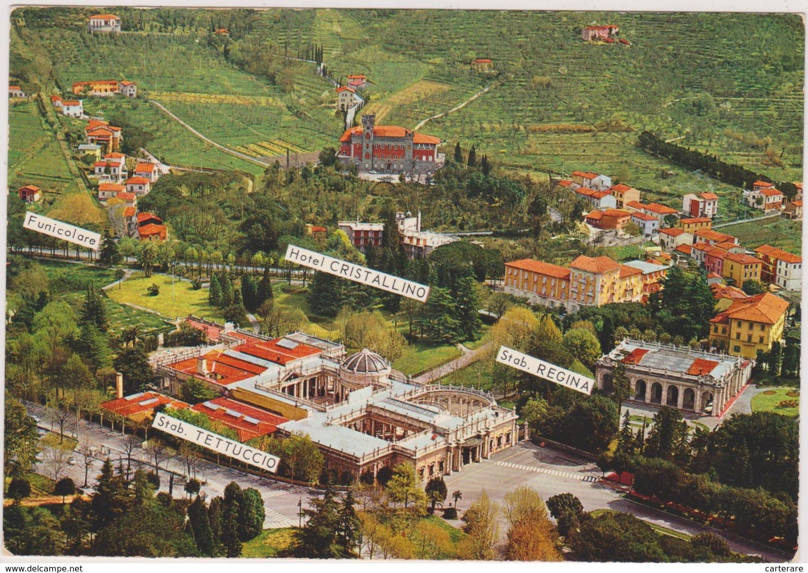 Italie,italia,toscane,toscana,pistoia,MONTECATINI, Veduta  Aerea,air View,hotel Cristallino - Pistoia