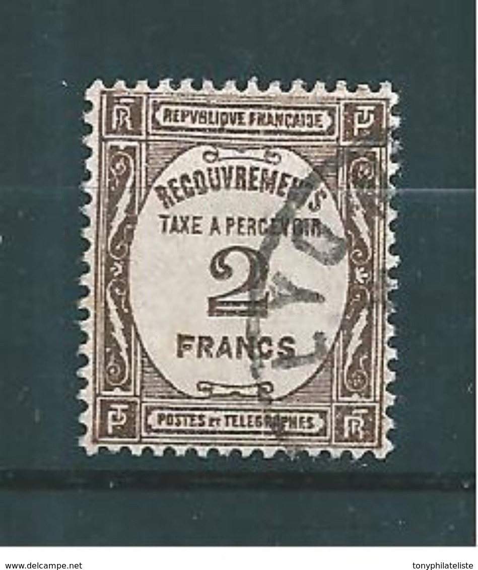 Timbre Taxe De France 1927/31  N°62  Oblitérés Cote 30€50 Tres Beau - 1859-1959 Oblitérés