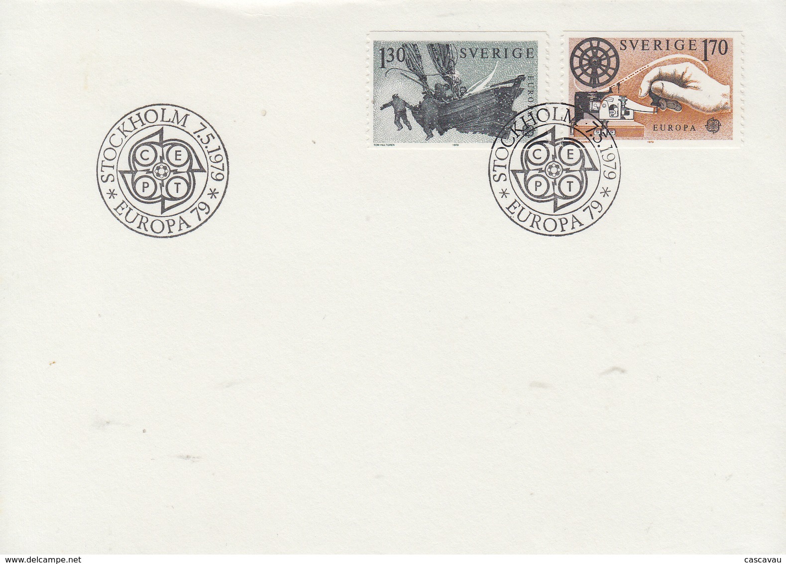 Enveloppe  1er   Jour   SUEDE     EUROPA    1979 - FDC