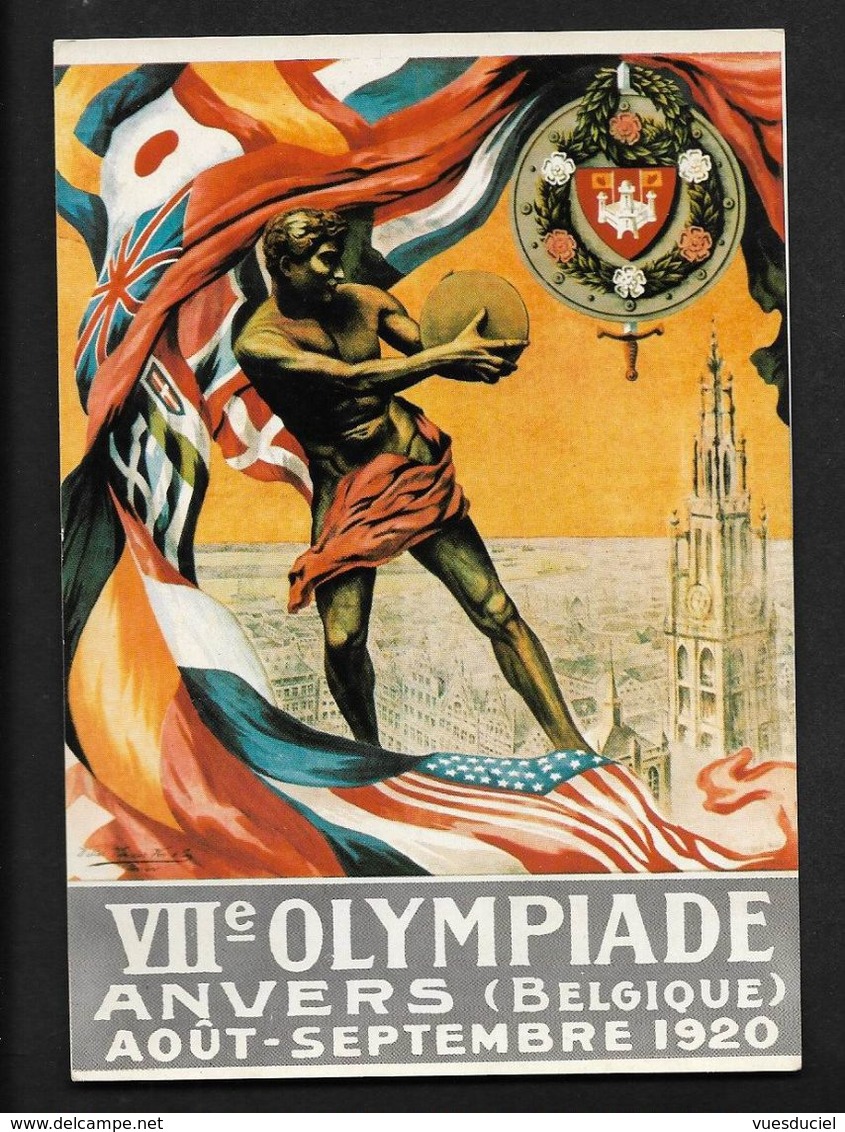 Anvers 1920 - Jeux Olympiques Olympic Games Olympische Spiele CPSM Couleur 10X14,5cm - Olympic Games