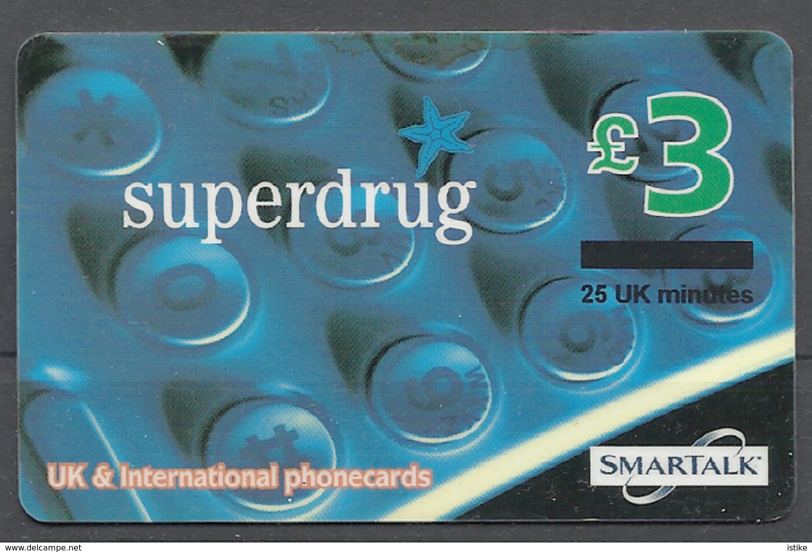 United Kingdom, Smartalk, Superdrug, Overprinted, 2000. - [ 8] Firmeneigene Ausgaben