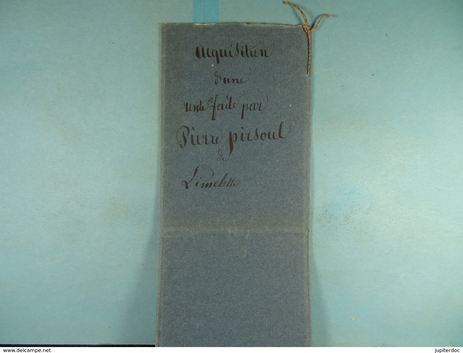 Acte Notarié 1831 Vente Par Pierre Pirsoul De Limelette /5/ - Manuscrits