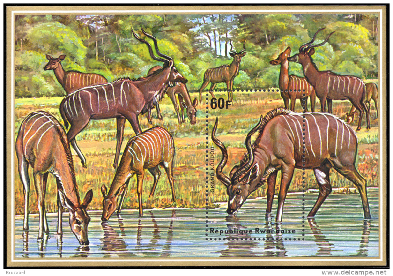 Rwanda BL 044/45**  Antilopes   MNH - Neufs