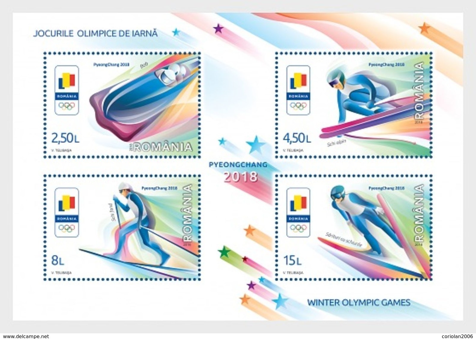 Romania 2018 / Winter Olympic Games Pyeongchang 2018 / Block - Winter 2018: Pyeongchang