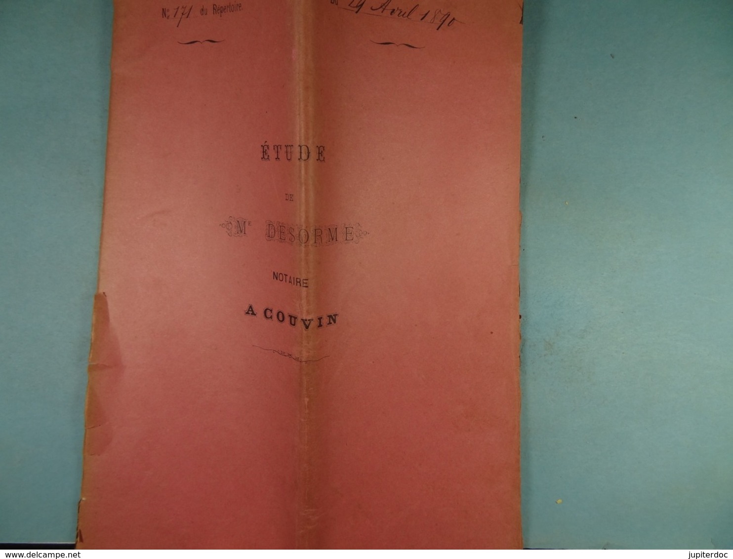 Acte Notarié 1890 Vente Par Voie Parée Chantrenne De Cul-des-Sarts Stavaux De Signy-L'Abbaye /8/ - Manuscrits