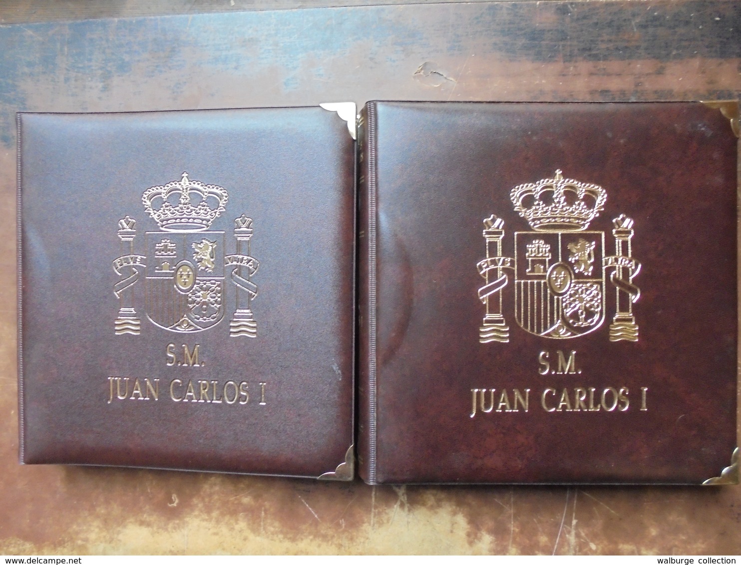 ESPAGNE 1975-2001 DONT MONNAIES ARGENT+DATES RARES EN 2 ALBUMS-SUPERBE COLLECTION !!! -  Collections