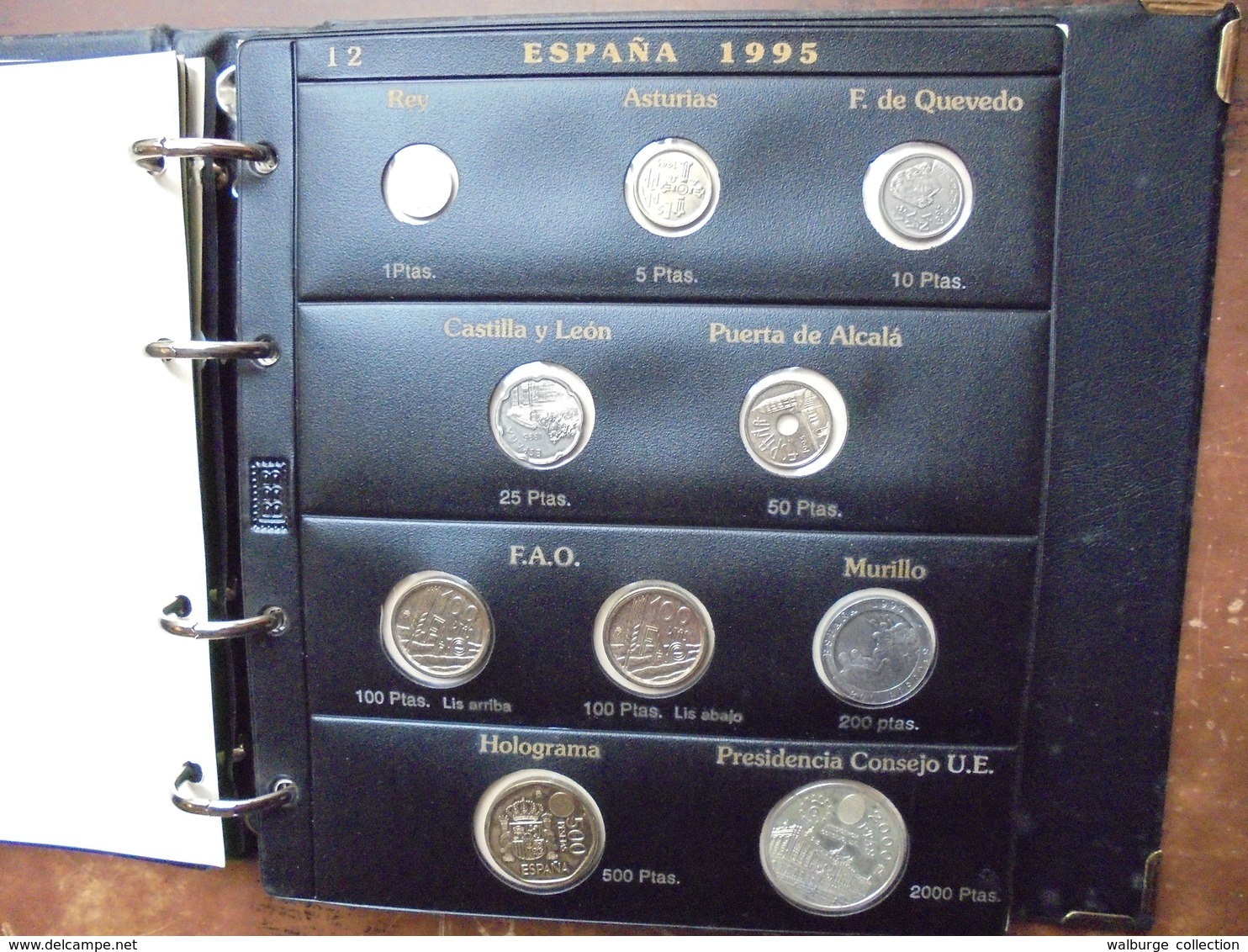 ESPAGNE 1975-2001 DONT MONNAIES ARGENT+DATES RARES EN 2 ALBUMS-SUPERBE COLLECTION !!!