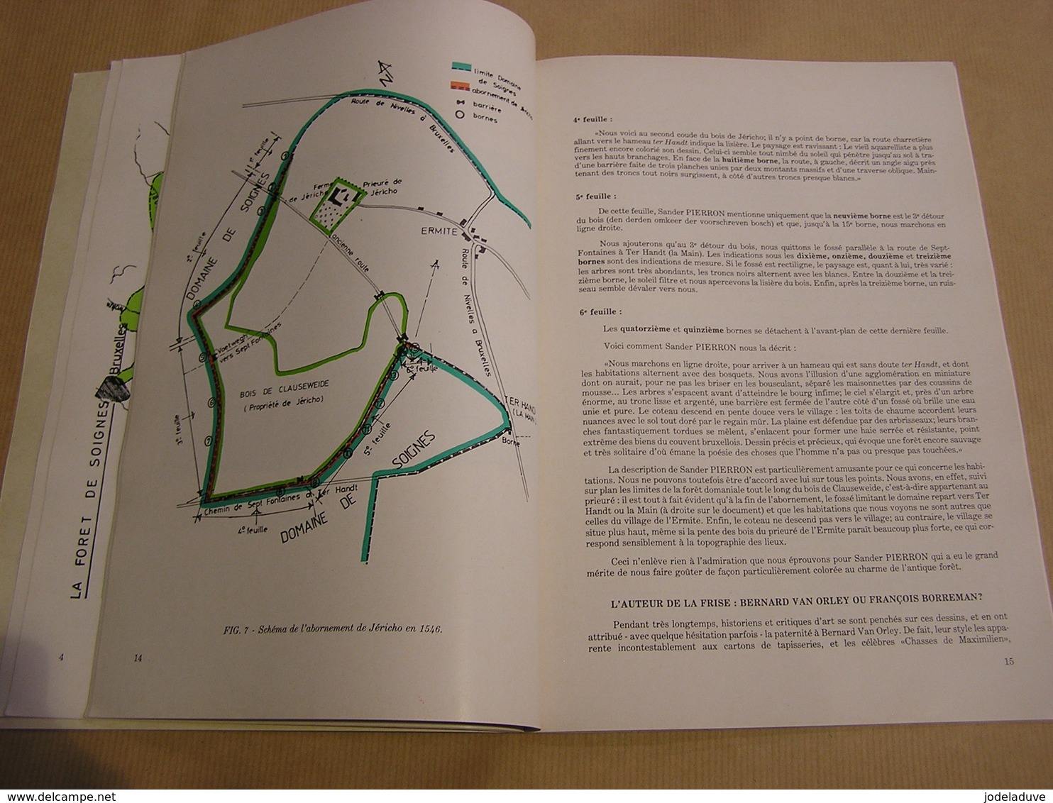 BRAINE L' ALLEUD ET LE FORÊT DE SOIGNES Ernest Pays 1983 Régionalisme Brabant Wallon Carte Plan Cartographie Bornes