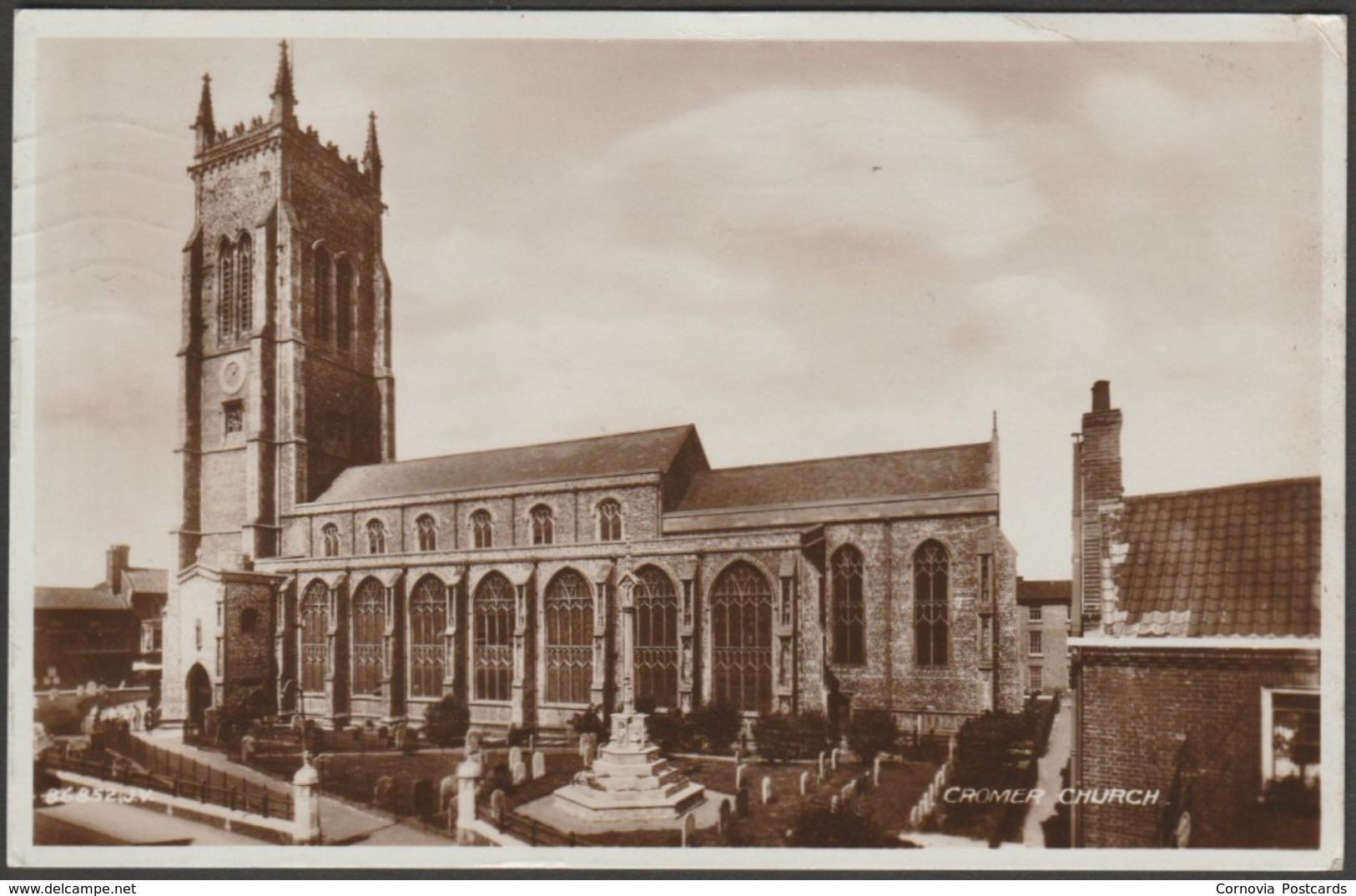 Cromer Church, Norfolk, 1937 - Valentine's RP Postcard - Other & Unclassified