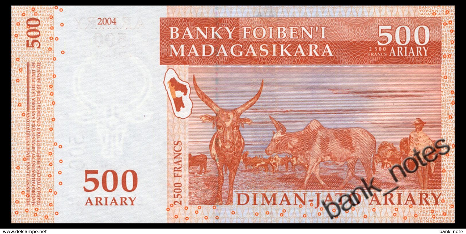 MADAGASCAR 500 ARIARY 2004 Pick 88c Unc - Madagascar