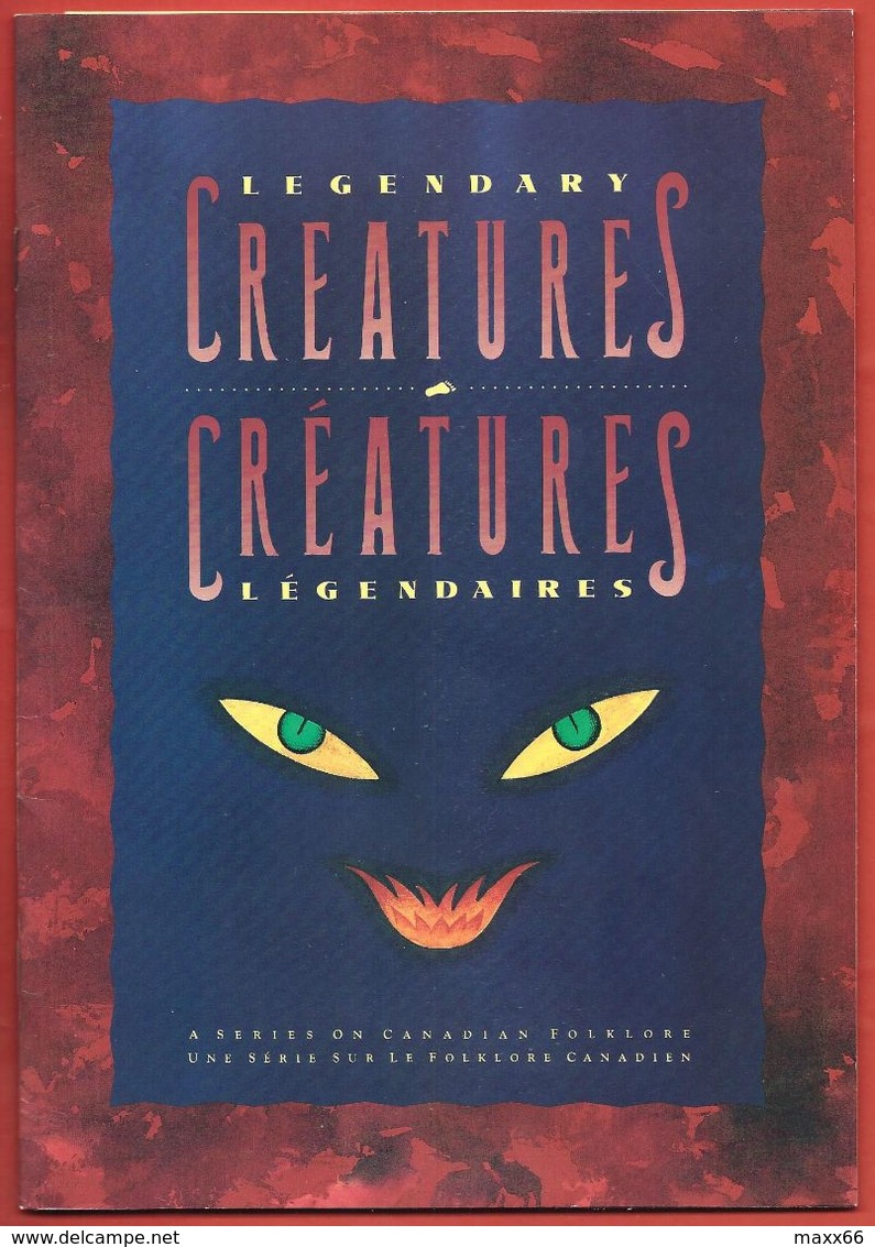 CANADA PRESENTATION PACK FDC - 1990 LEGENDARY CREATURES - Creatures Legendaires - With FDC - FOLDER - Enveloppes Commémoratives