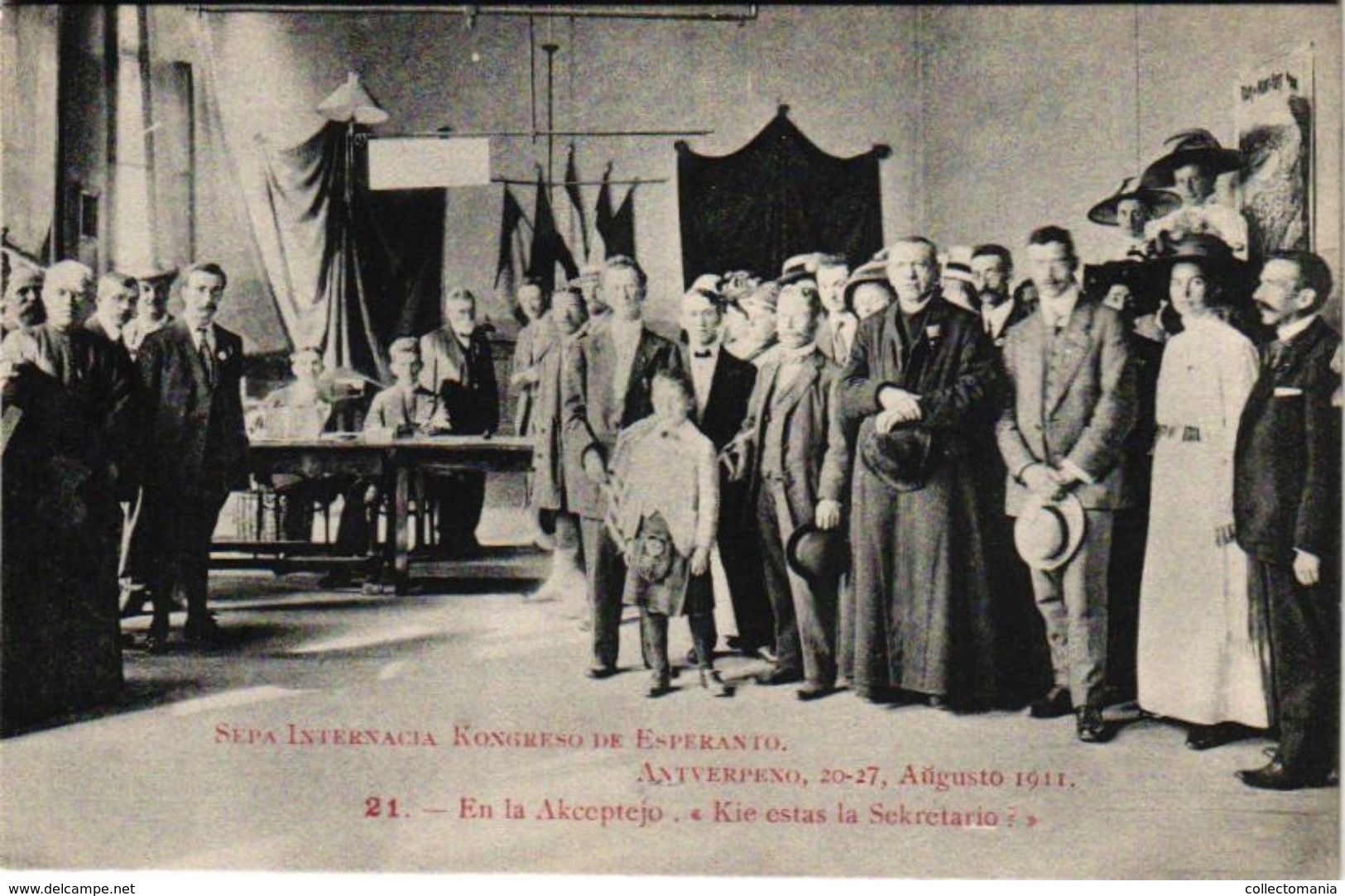 24 Postcards SET Esperanto Kongreso Antverpeno 1911 Croix Rouge Ruga Kruco  American German Russian French  Group - Esperanto