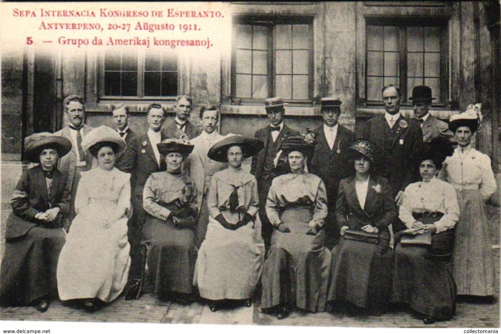 24 postcards SET Esperanto Kongreso Antverpeno 1911 Croix Rouge Ruga Kruco  American German Russian French  Group