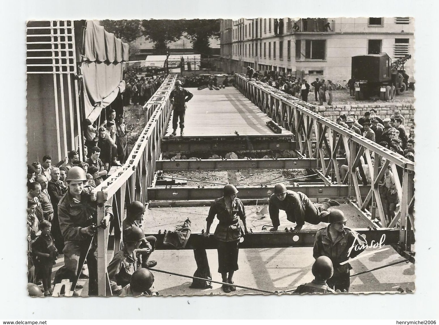 73 Savoie - Chambéry Foire De 1954 Cachet Pont Bailey Lancé Sur La Leysse Par Le 4e Régiment De Génie - Chambery