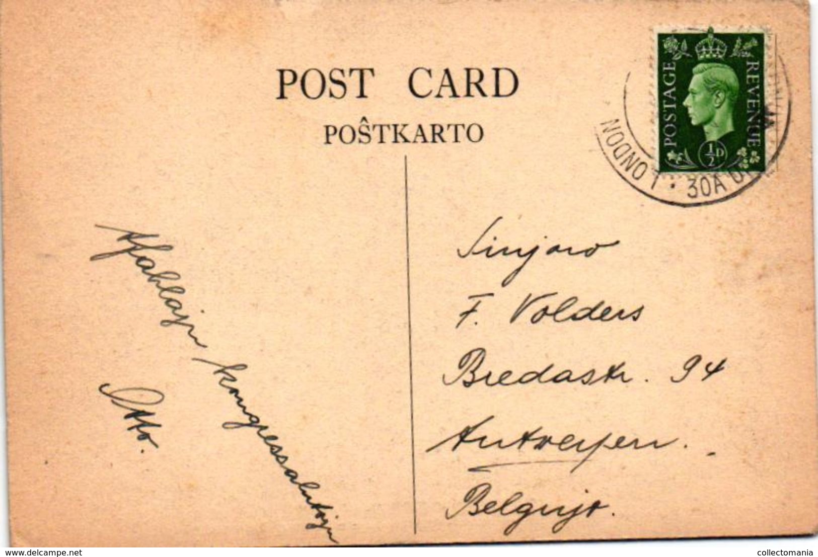 9 oude postkaarten  Esperanto kunsttaal , nieuwjaarswensen, nova Jaro  Zamenhof 1859-1917, Antwerpen sluitzegels