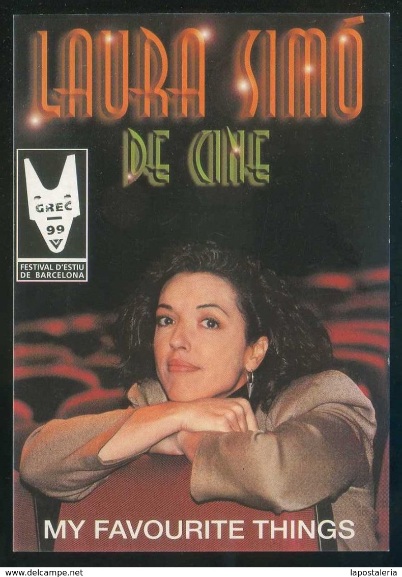 Barcelona. *Teatre De L'Eixample - Laura Simó. De Cine* Dorso Impreso. - Teatro