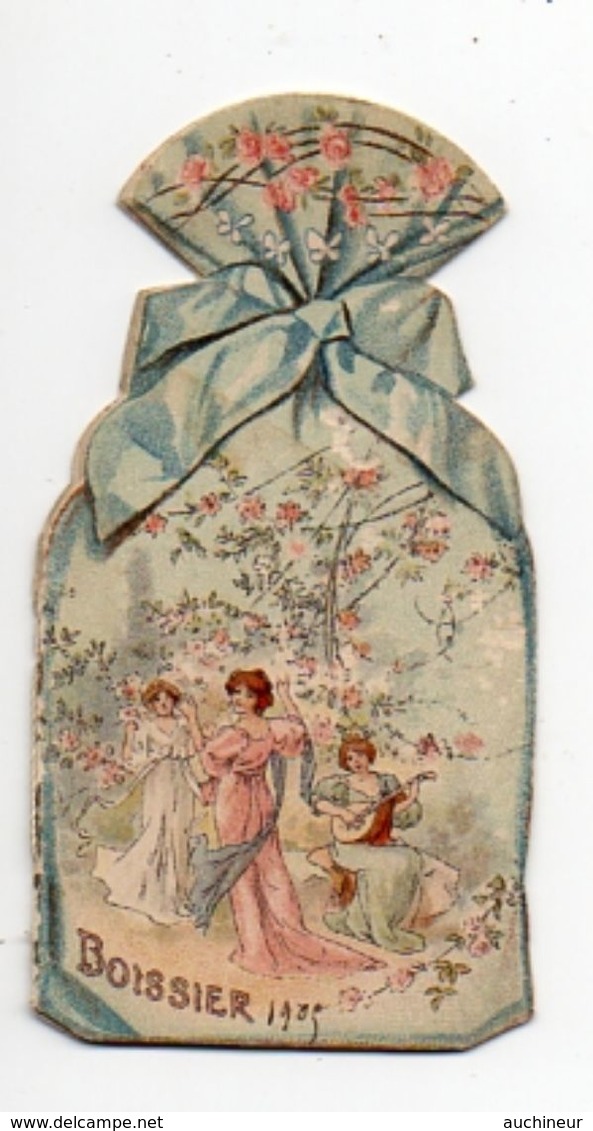Calendrier De Poche 1905, Boissier Confiserie Décor Femme Art Nouveau 5 X 9,4 Cm - Small : 1901-20