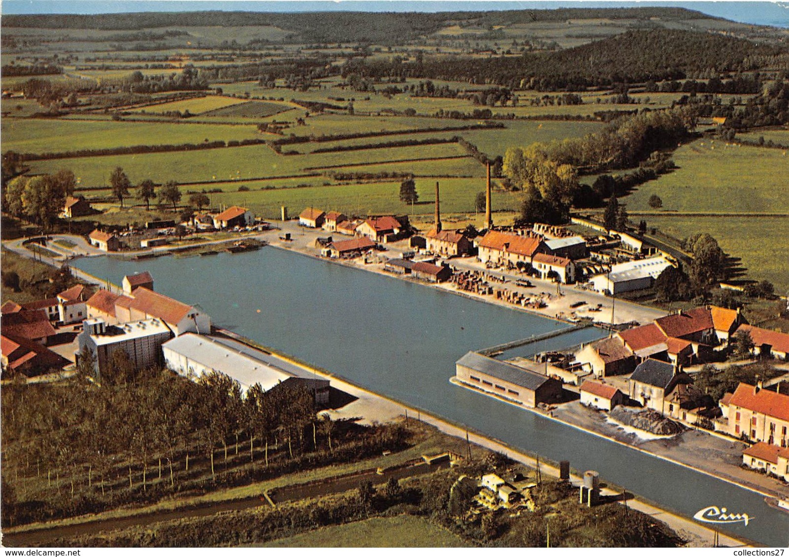 21-POUILLY-EN-AUXOIS- VUE AERIENNE - CANAL DE BOURGOGNE LE BASSIN - Autres & Non Classés