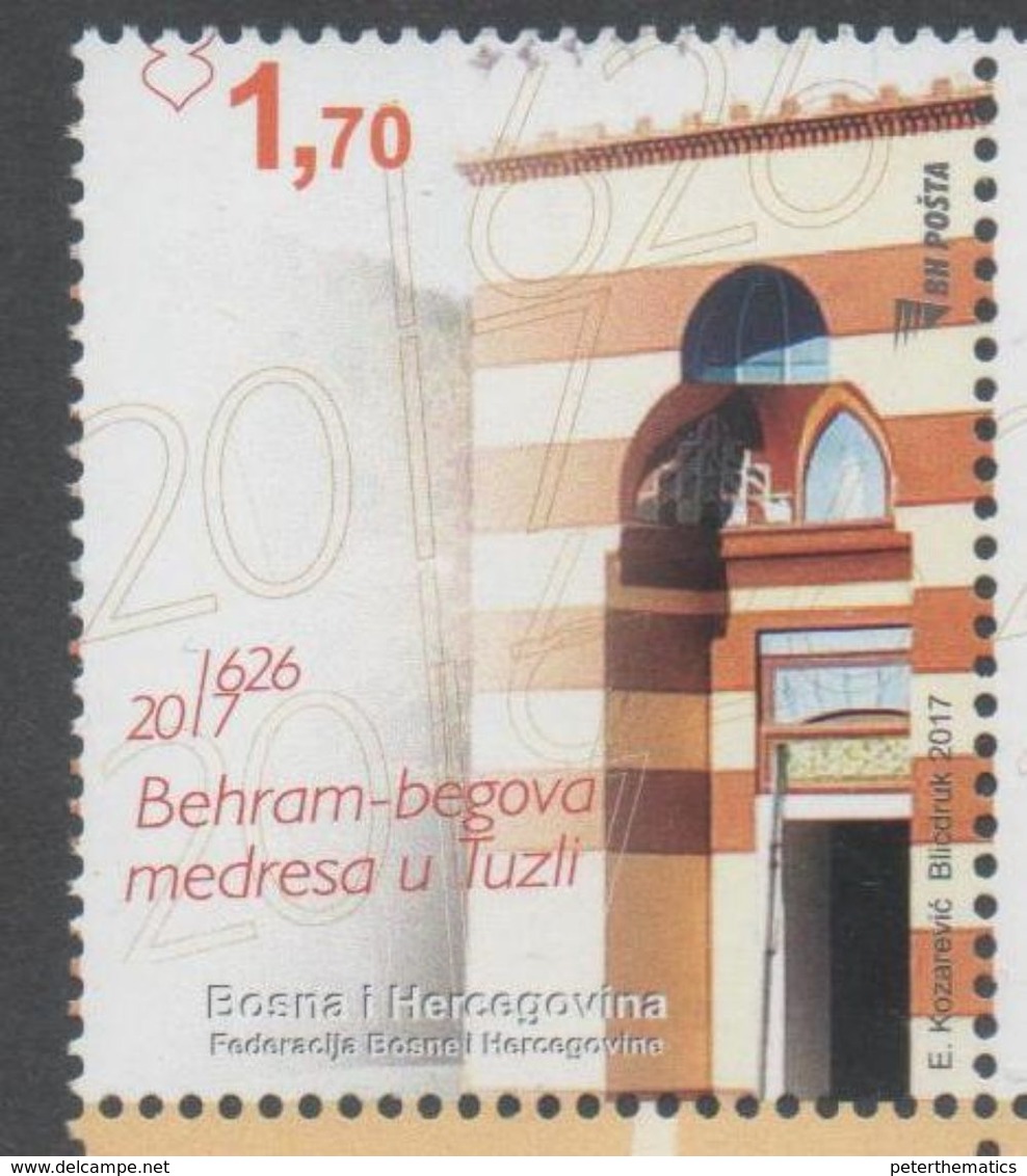 BOSNIA, 2017,MNH,MOSQUES,  1v - Mosques & Synagogues