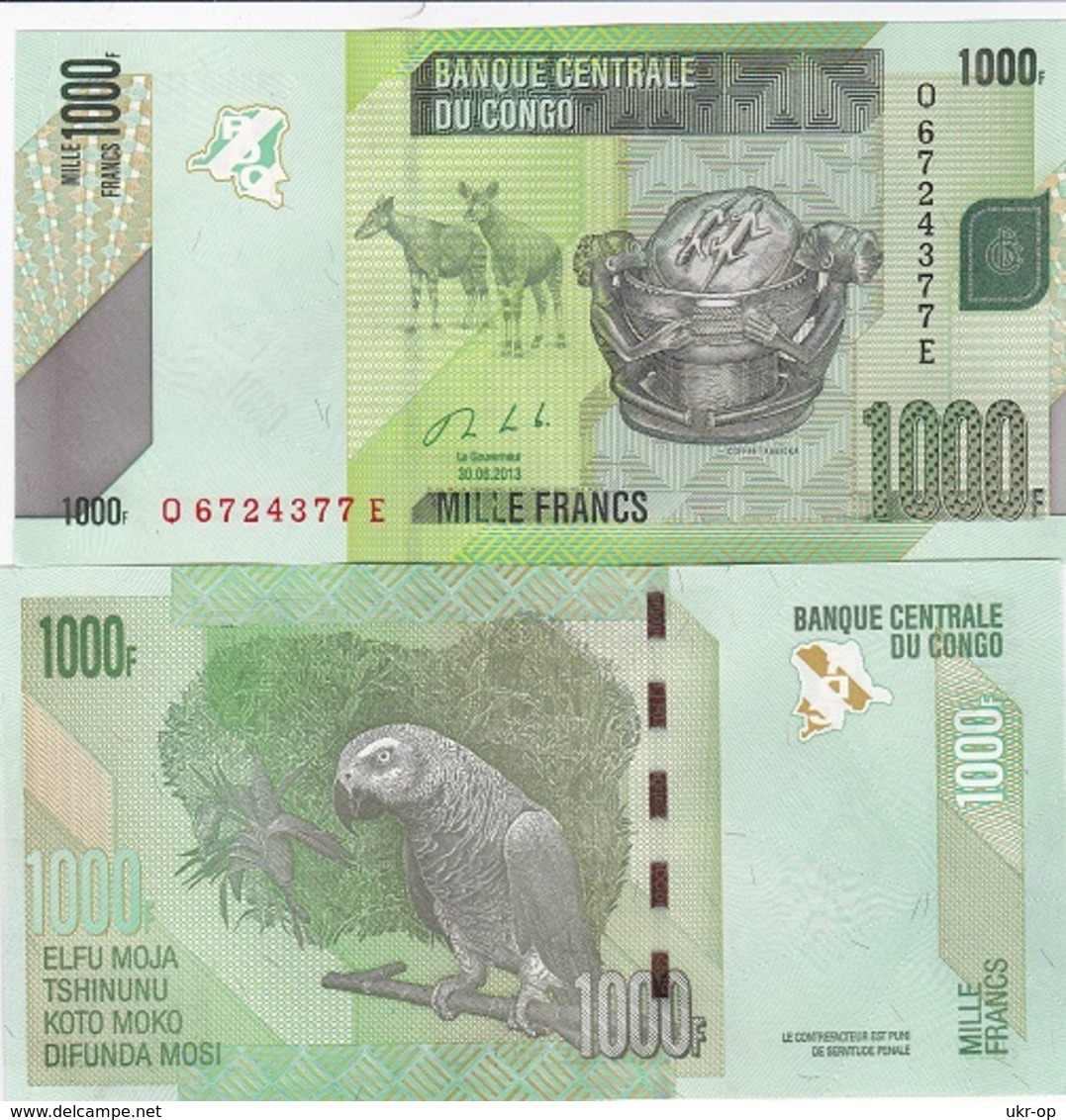 Congo DR - 1000 Francs 2013 UNC Ukr-OP - Repubblica Del Congo (Congo-Brazzaville)