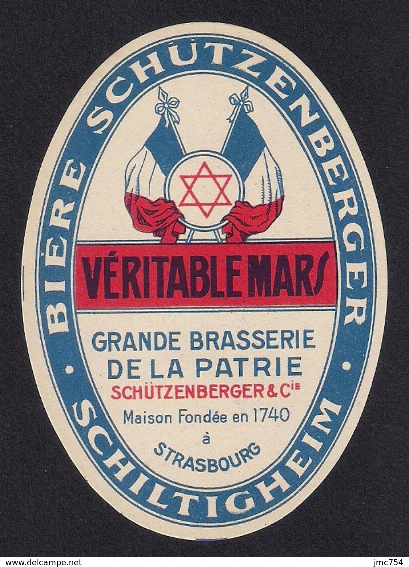 Etiquette Bière Francaise Schutzenberger à Schiltigheim.   Ancienne Et Neuve - Bière