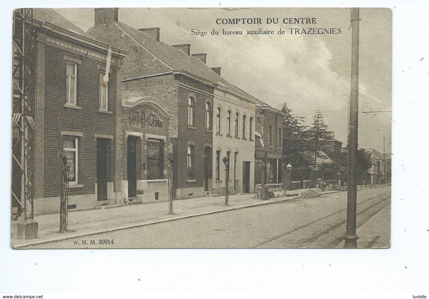 Trazegnies Comptoir Du Centre. Siège Du Bureau Auxiliaire - Courcelles