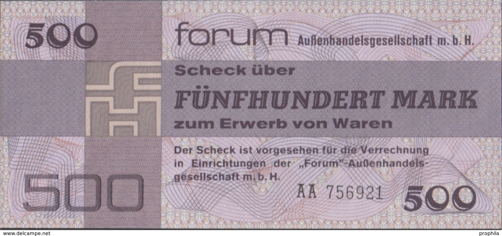 DDR Rosenbg: 373a, Forumscheck Zum Erwerb Ausländischer Waren Bankfrisch 1979 500 Mark (9167032 - Other & Unclassified