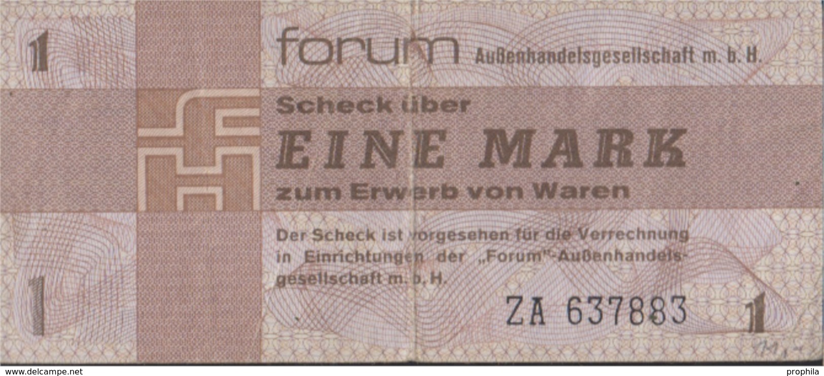 DDR Rosenbg: 368b Forumscheck Zum Erwerb Von Ausländischen Waren Gebraucht (III) 1979 1 Mark (9167011 - Other & Unclassified