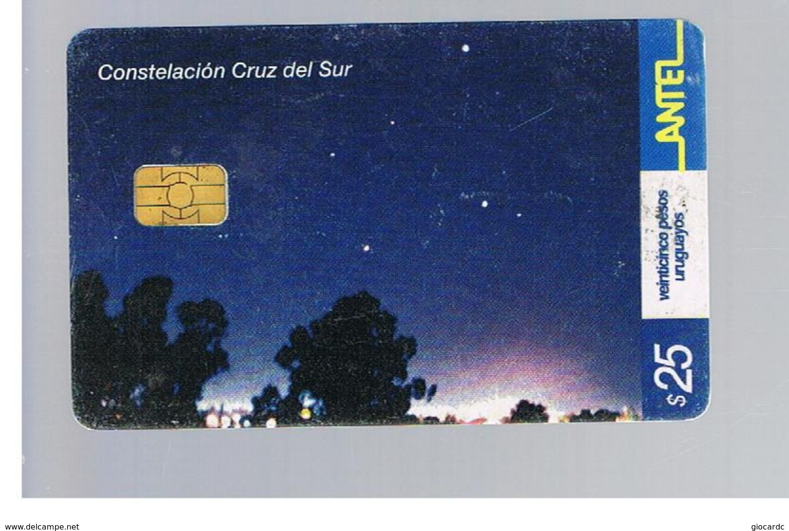 URUGUAY -   2002  SOUTH CROSS CONSTELLATION       - USED  -  RIF. 10463 - Astronomia