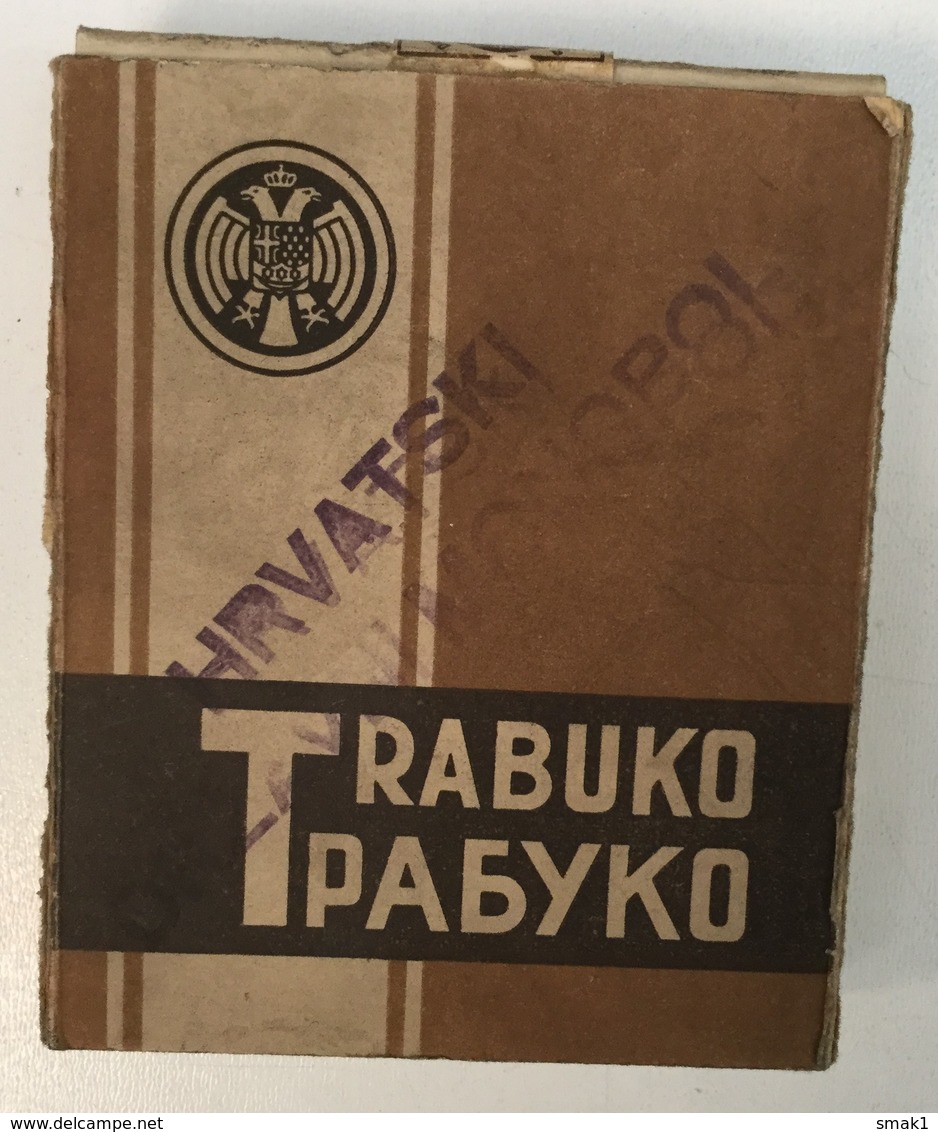 FULL UNUSED  TOBACCO  BOX   TRABUKO  HRVATSKI DRZAVNI MONOPOL - Boites à Tabac Vides