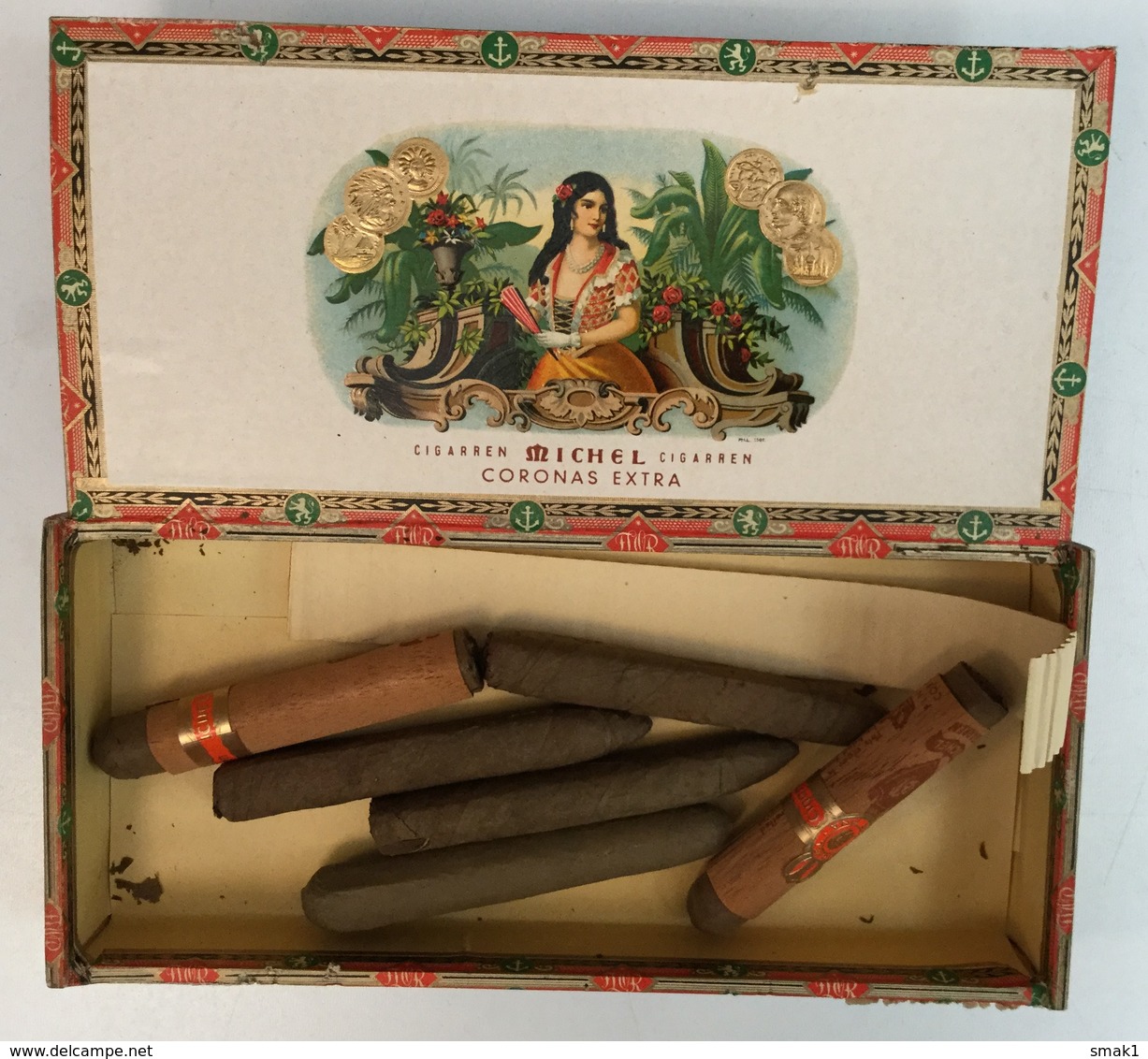EMPTY  TOBACCO  BOX    CIGARREN  MICHEL CIGARREN - Boites à Tabac Vides