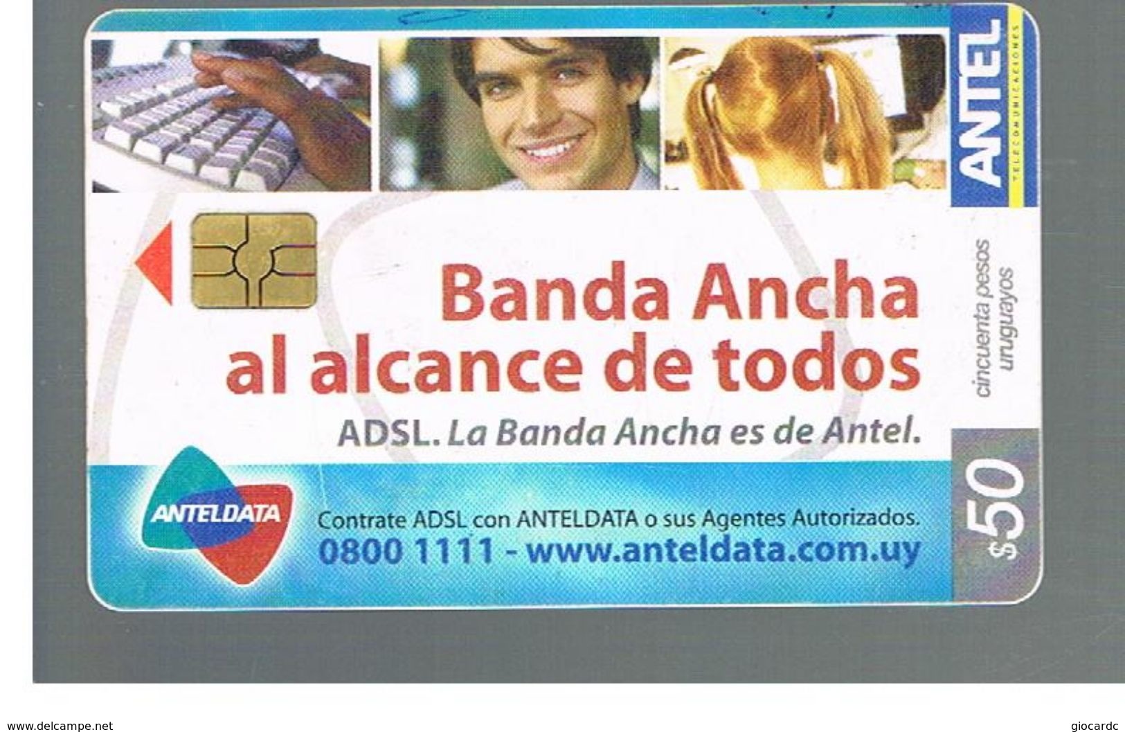 URUGUAY -   2006  ADSL, ANTELDATA  - USED  -  RIF. 10465 - Uruguay