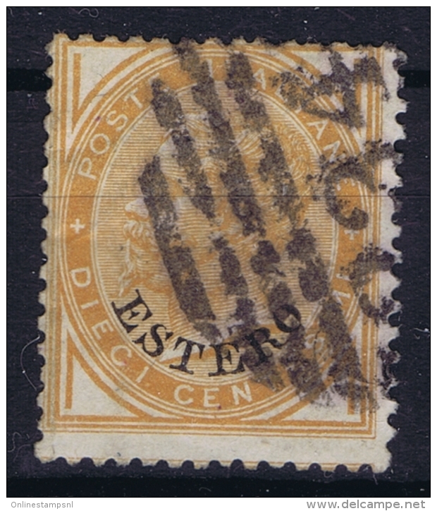 Italy Levant  Sa  9 , Mi 9 Obl./Gestempelt/used   1874  Cancel 234 - Algemene Uitgaven