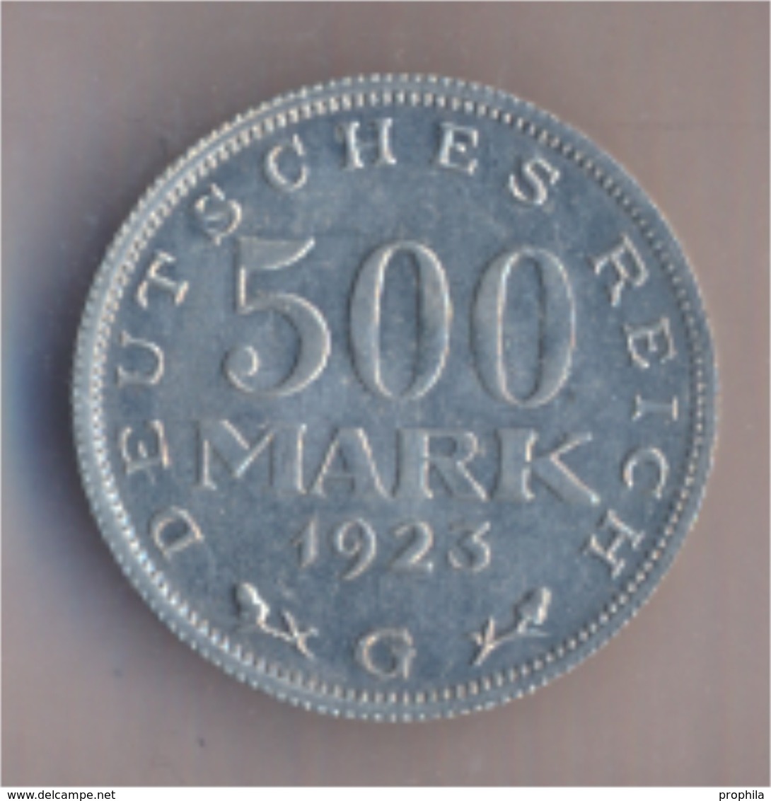 Deutsches Reich Jägernr: 305 1923 G Stgl./unzirkuliert Aluminium 1923 500 Mark Reichsadler Mit Umschrift (9157892 - 200 & 500 Mark