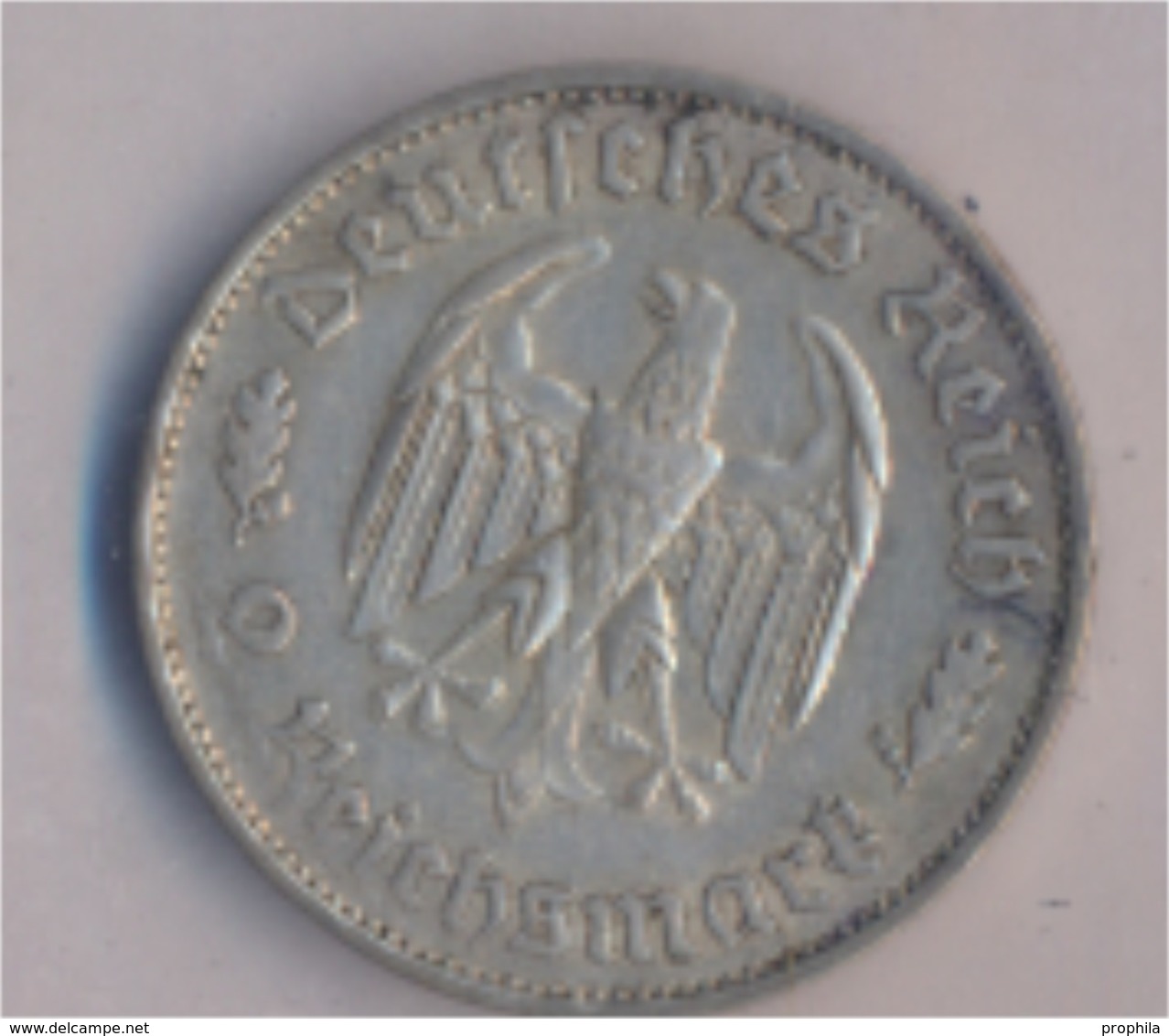 Deutsches Reich Jägernr: 358 1934 F Sehr Schön Silber 1934 2 Reichsmark Schiller (9157870 - 2 Reichsmark