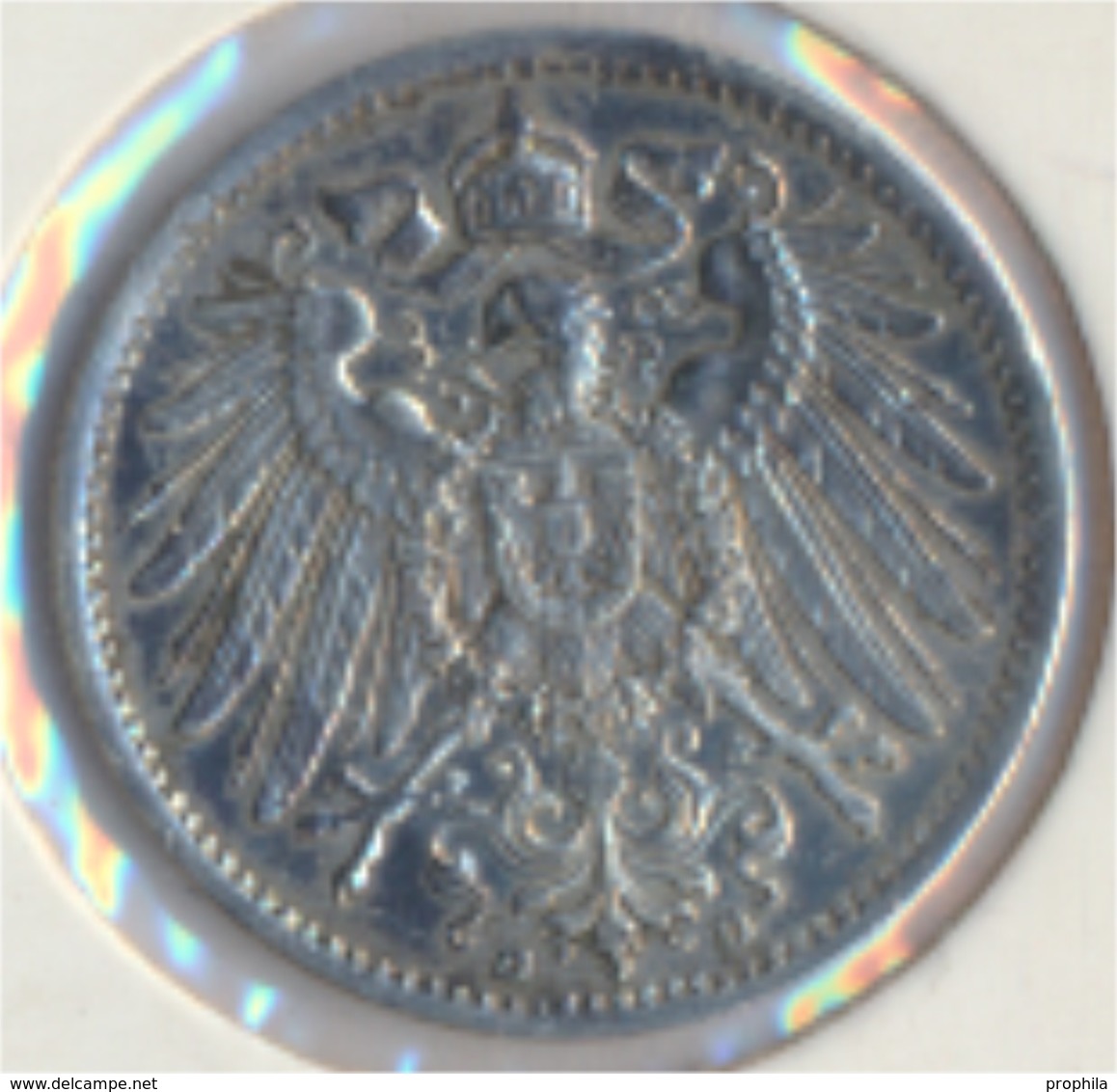 Deutsches Reich Jägernr: 17 1911 D Sehr Schön Silber 1911 1 Mark Großer Reichsadler Im Eichen (9157978 - 1 Mark