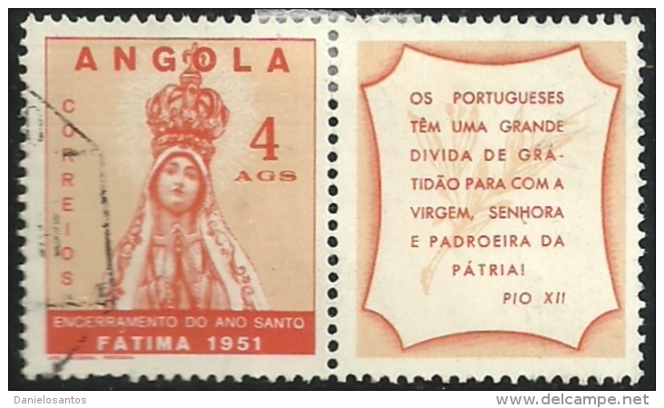 Angola 1951 Holy Year Common Design CD43 Our Lady Of Fatima Canc - Christentum
