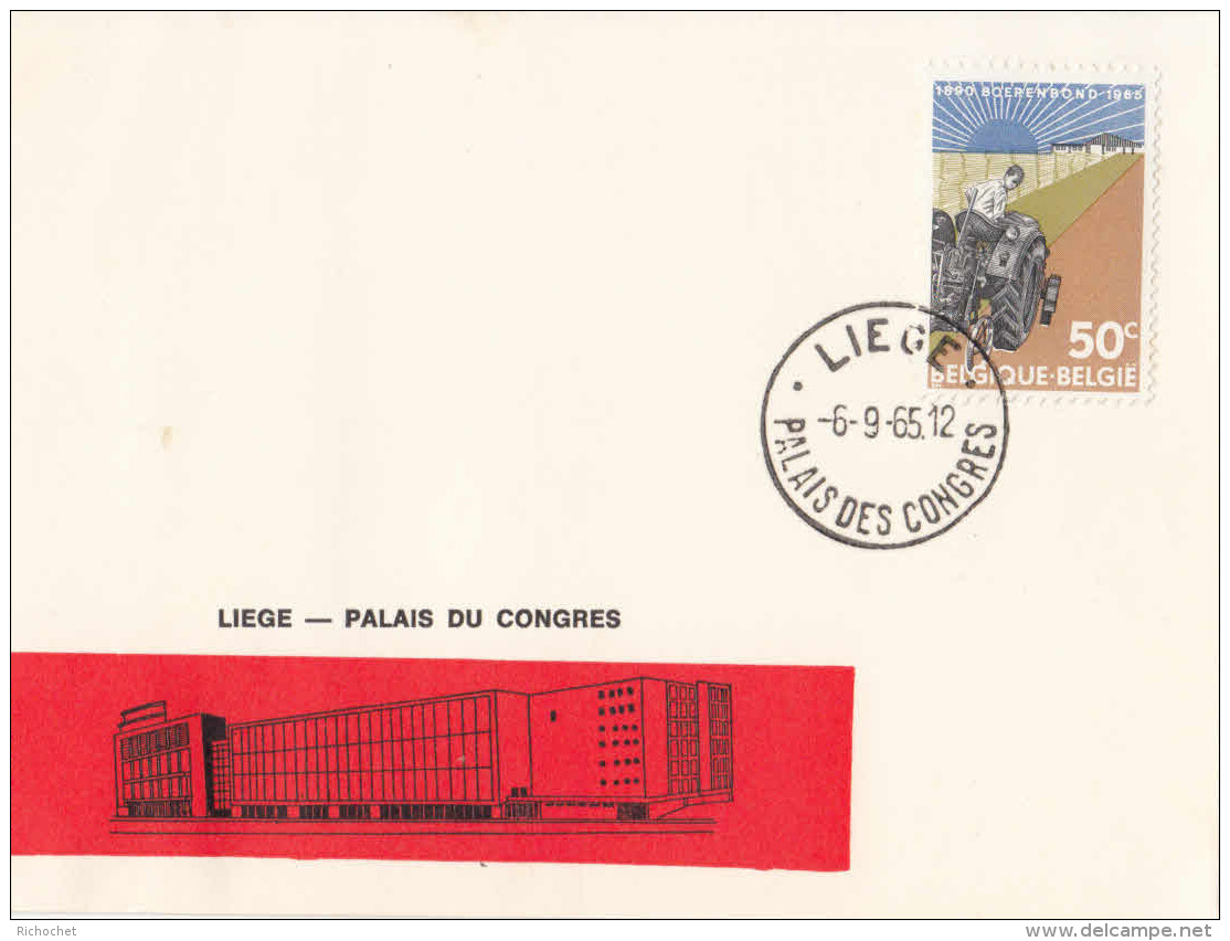 Belgique - Bureau De Poste Temporaire - Liège  Palais Des Congrès - 5e Congrès International D'Acoustique - Bureaux De Passage