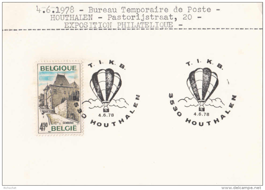 Belgique - Bureau De Poste Temporaire - Houthalen - Pastorijstraat, 20 - Exposition Philatélique - Grenzübergangsstellen