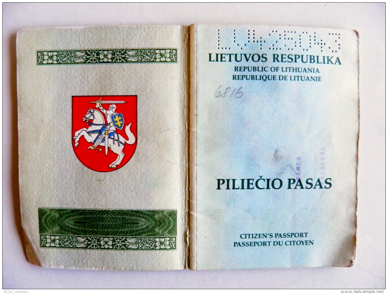 5 Scans Passport From Lithuania 1993 - Documents Historiques