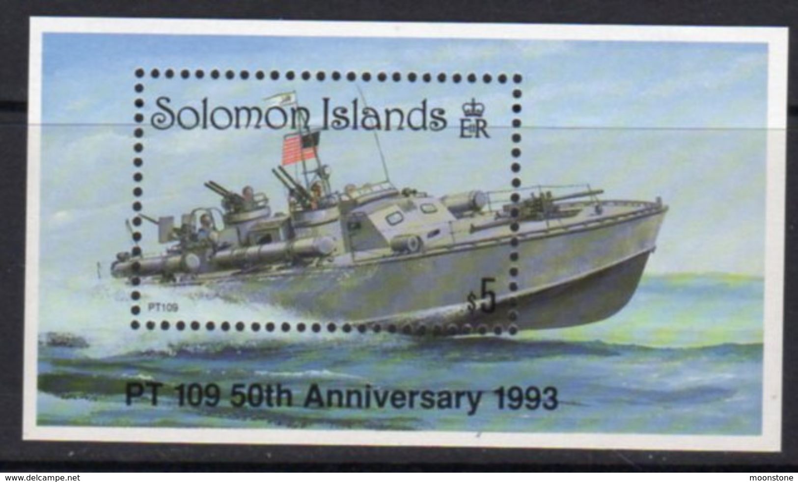 Solomon Islands 1993 PT 109, John F Kennedy MS, MNH, SG 779 (B) - Solomon Islands (1978-...)