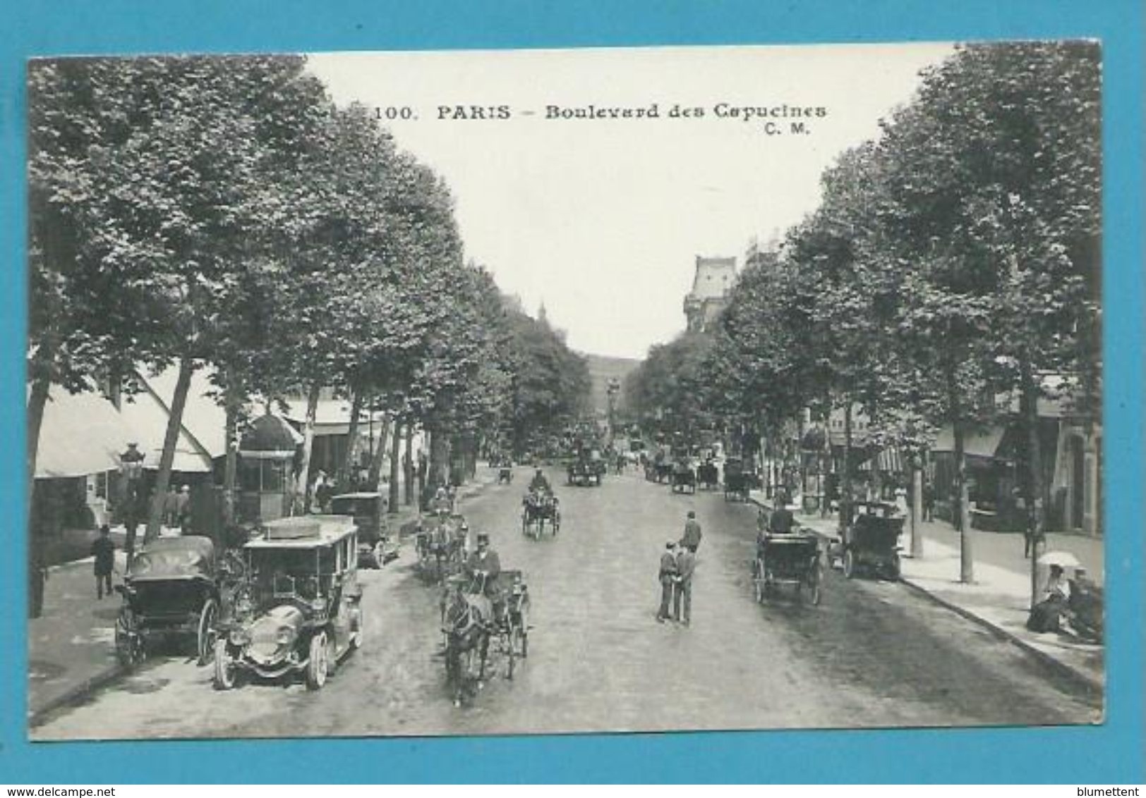 CPA 100 - Boulevard Des Capucines PARIS 75 Edition C.M - Trasporto Pubblico Stradale