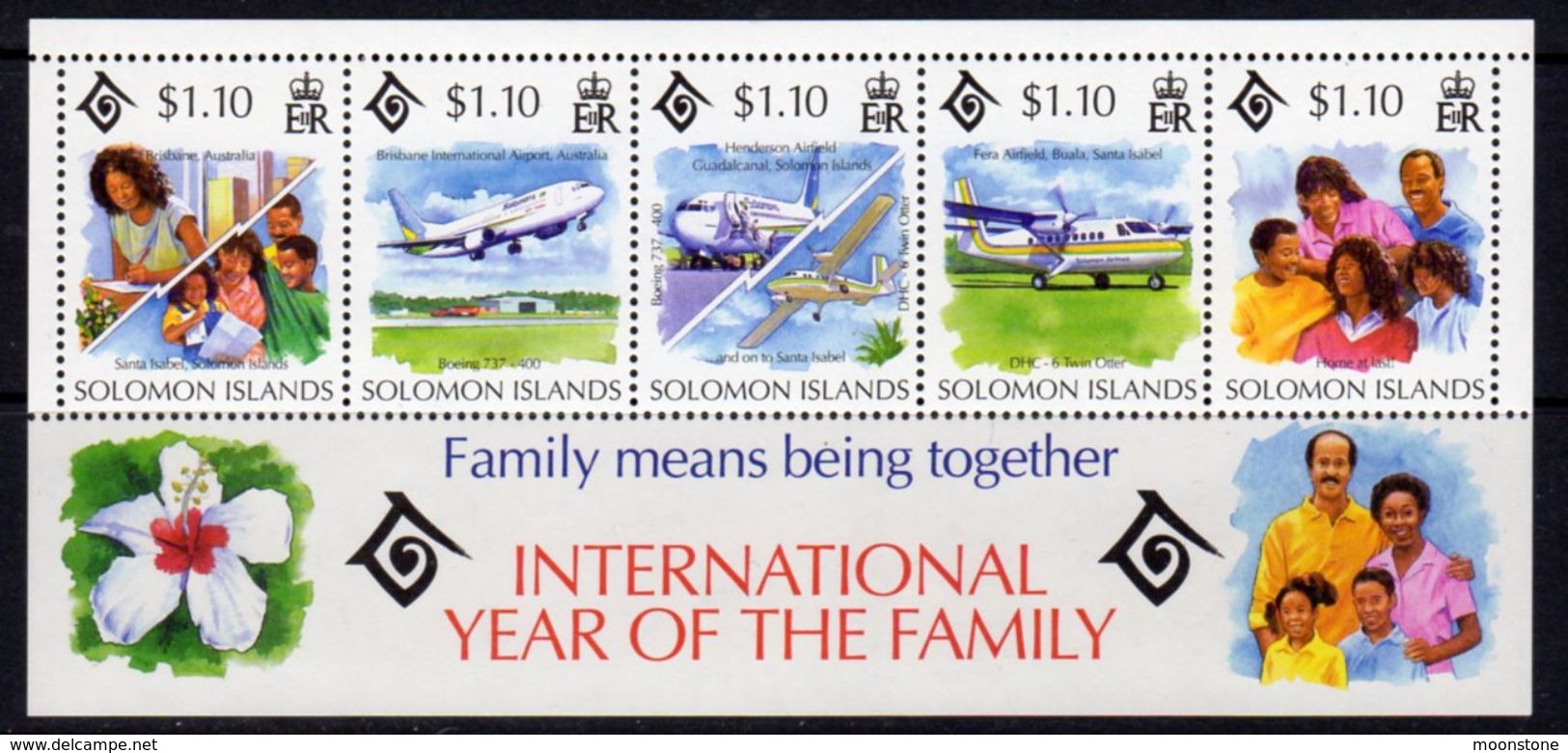 Solomon Islands 1994 International Year Of The Family MS, MNH, SG 811 (B) - Solomon Islands (1978-...)