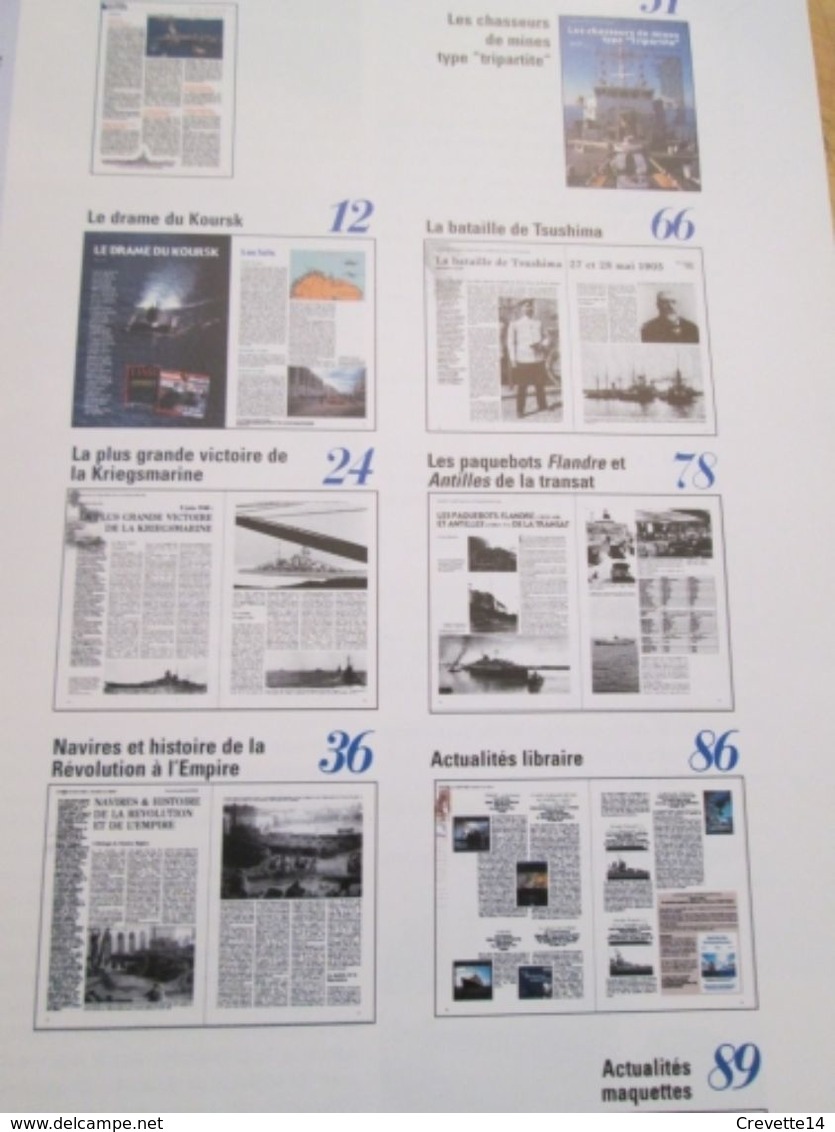 WW2013-2  Revue NAVIRE ET HISTOIRE N°5  , Valait 69 FF  En Kiosque , Le Sommaire De Cette Revue Est En Photo 2 - Barche